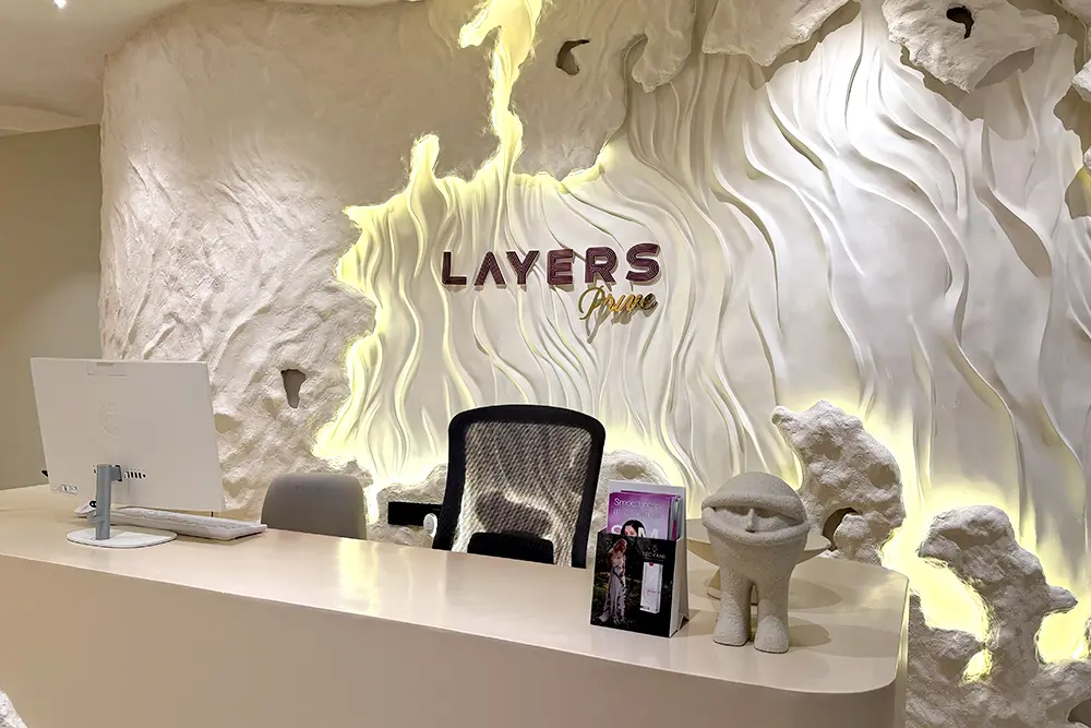 Layers Skin and Hair Clinics interior