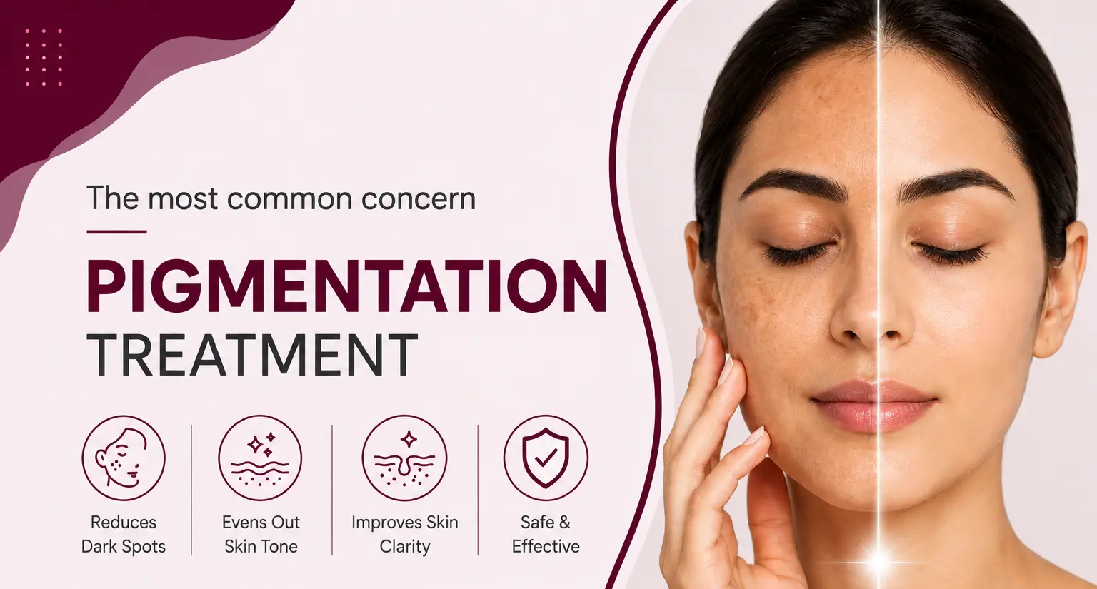 before and after pigmentation treatment results for flawless skin