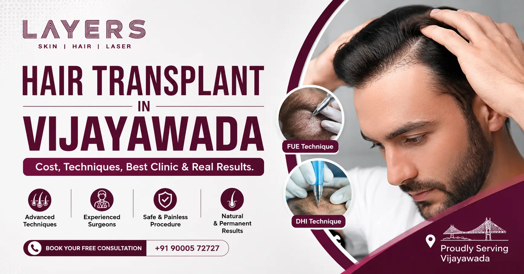 Hair Transplant in Vijayawada Cost, Techniques, Best Clinic & Real Results