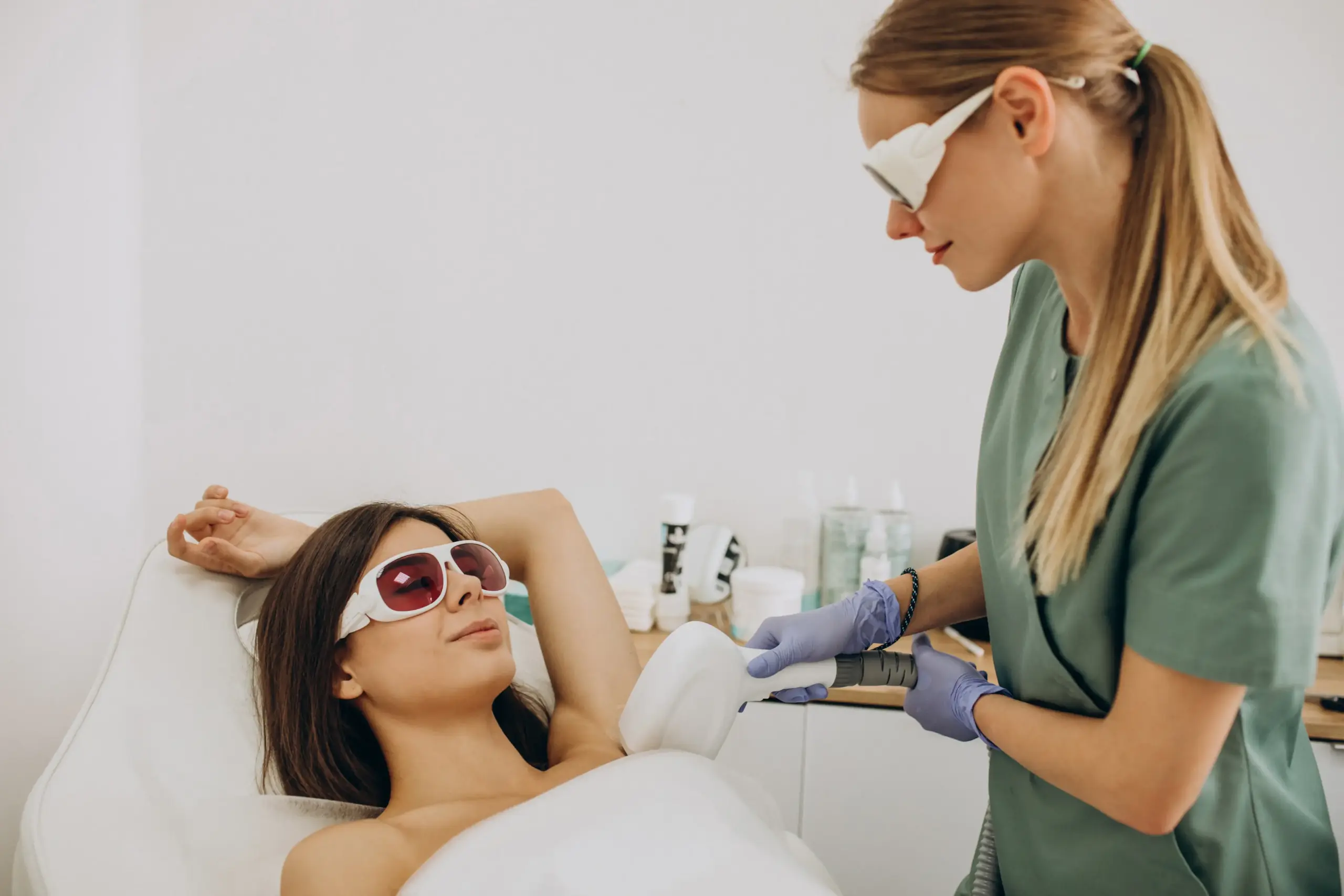 professional laser treatment for unwanted hair removal and skin smoothness